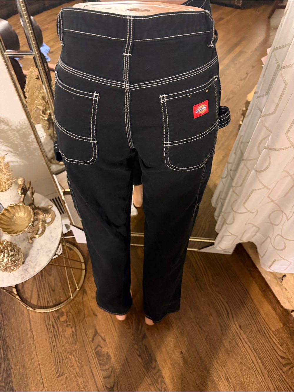 Dickies Black Work Jeans with Contrast Stitching